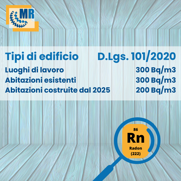 gas radon tabella concentrazione mr ingegneria